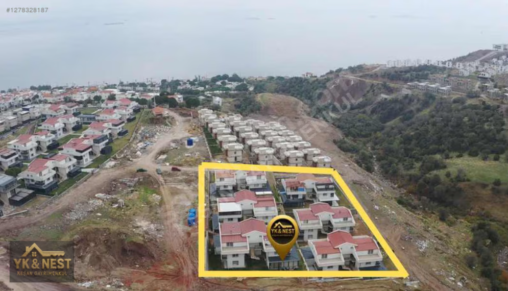 İzmir dikili Çandarlıda 1+1 cam balkonlu daire